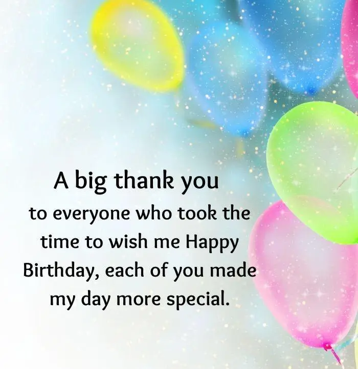 Appreciation Message for Birthday Wishes from Loved Ones