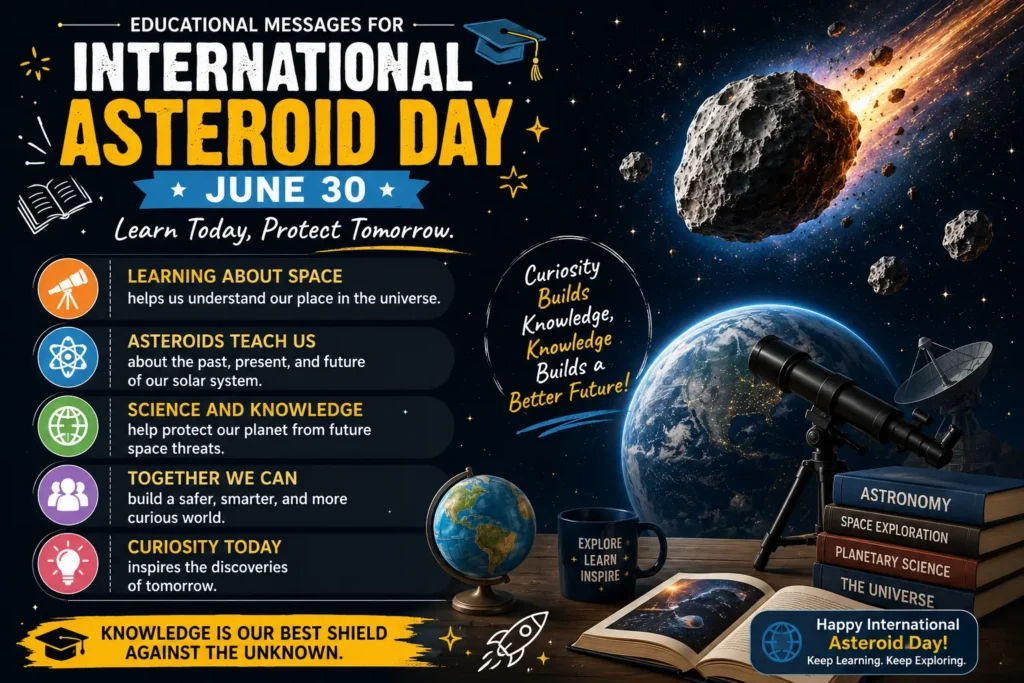 Educational Messages for International Asteroid Day June 30
