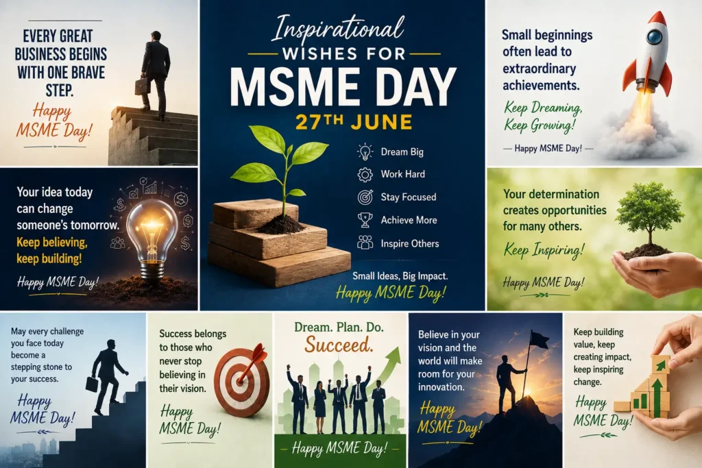 Inspirational Wishes for MSME Day on 27th June