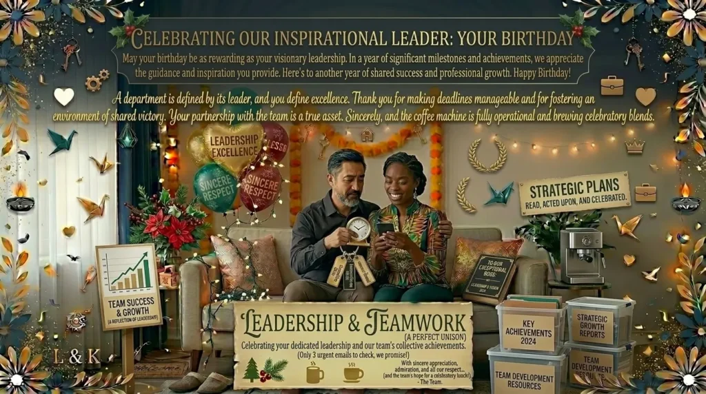 Professional Birthday Wishes for Boss