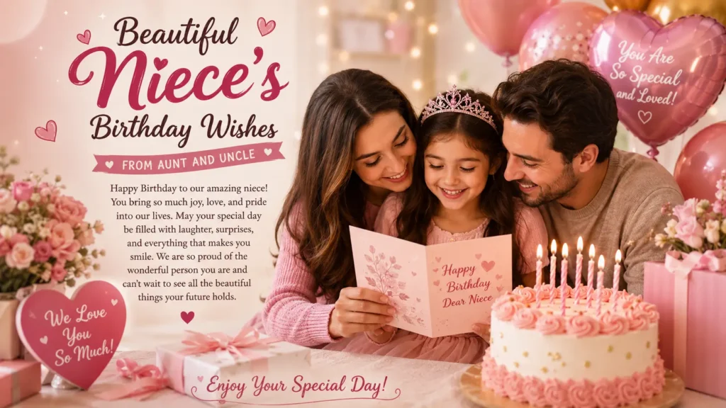 Beautiful Niece’s Birthday Wishes from Aunt and Uncle