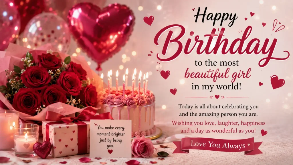 Celebration Best Birthday Wishes for a Girlfriend
