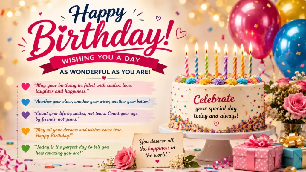 Celebration Best Birthday Wishes Quotes