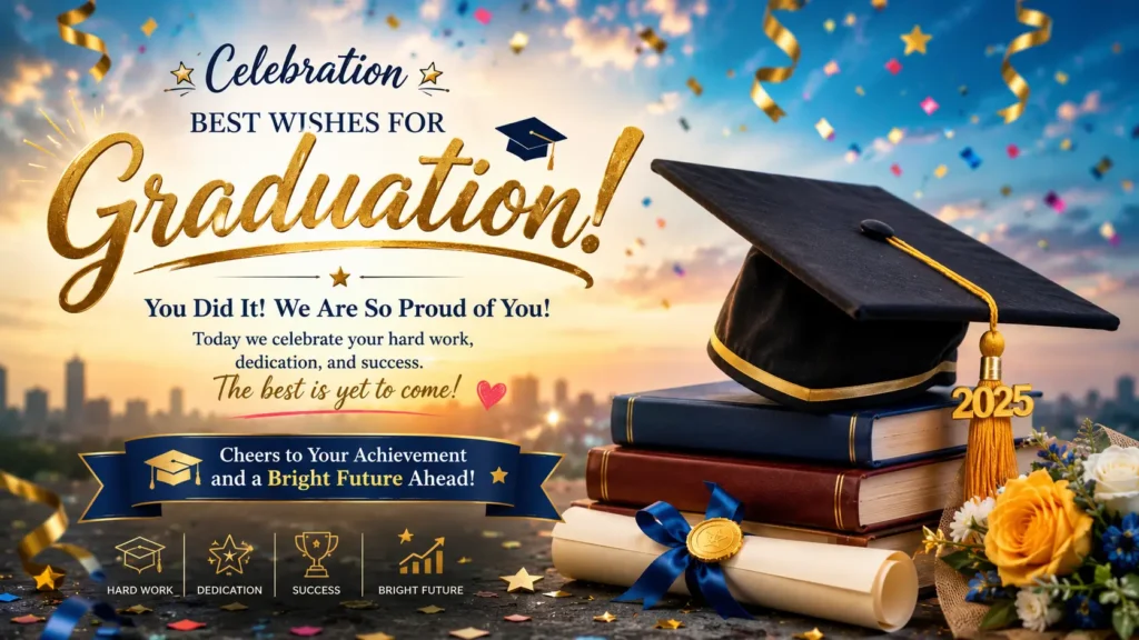 Celebration Best Wishes for Graduation