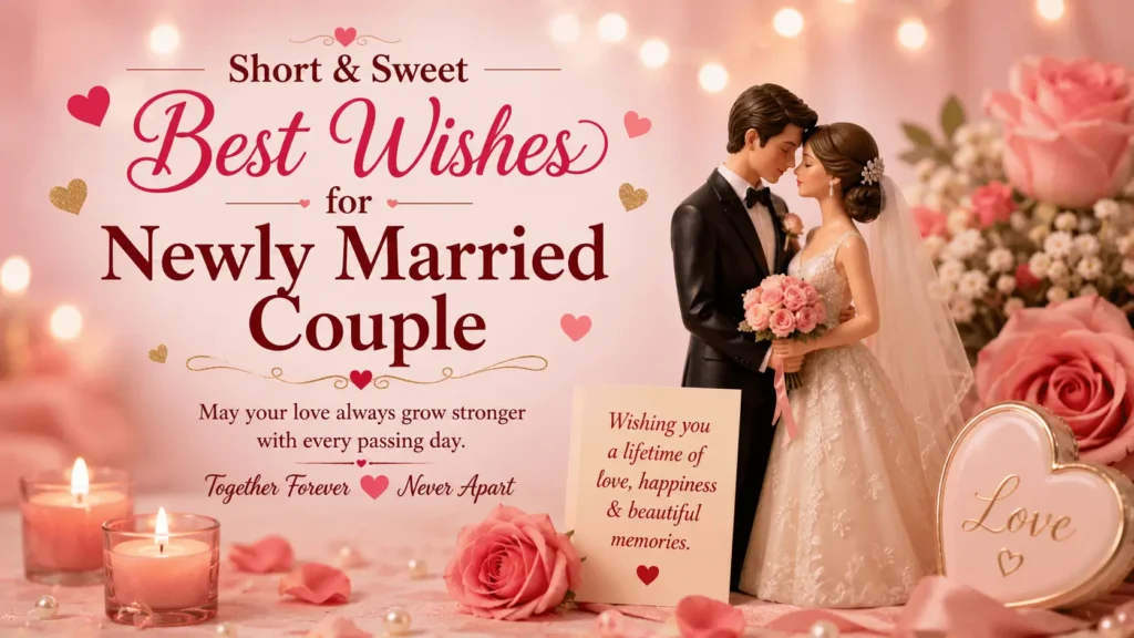 Short & Sweet Best Wishes for Newly Married Couple