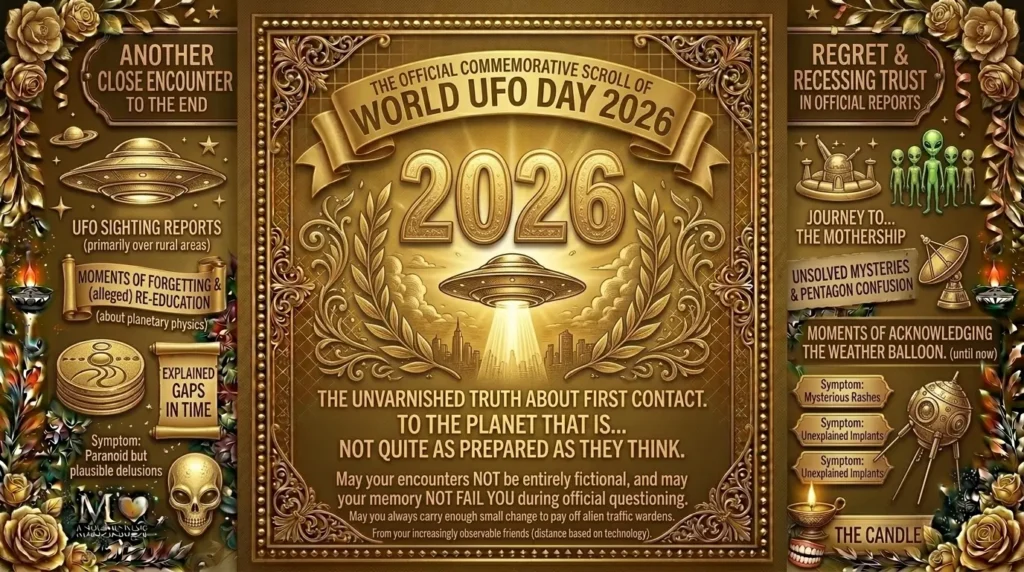 Short & Sweet Celebration of World UFO Day Wishes