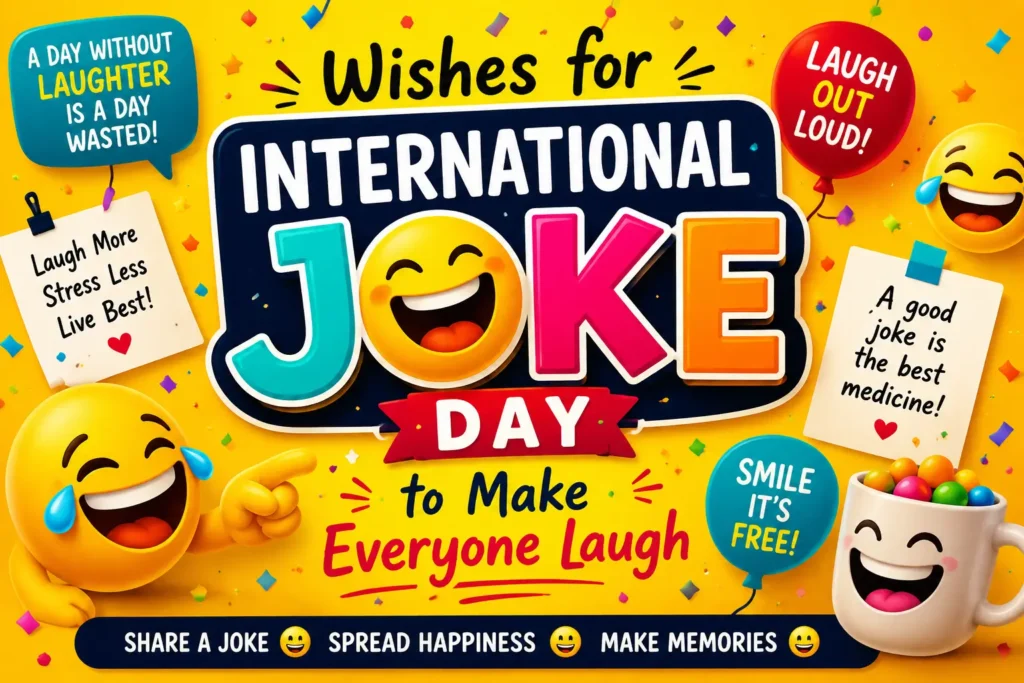 Short & Sweet International Joke Day Wishes