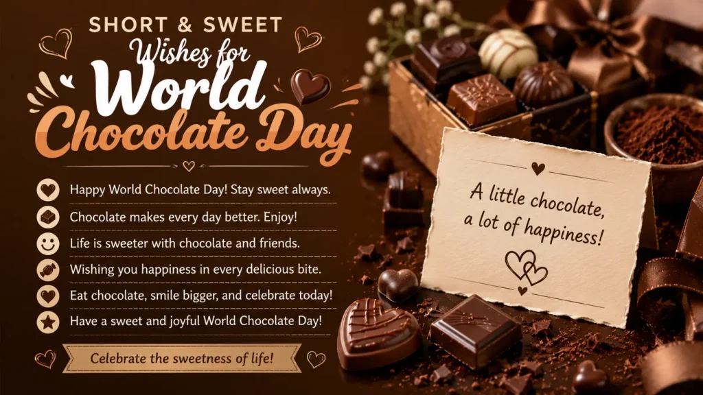 Short & Sweet Wishes for World Chocolate Day