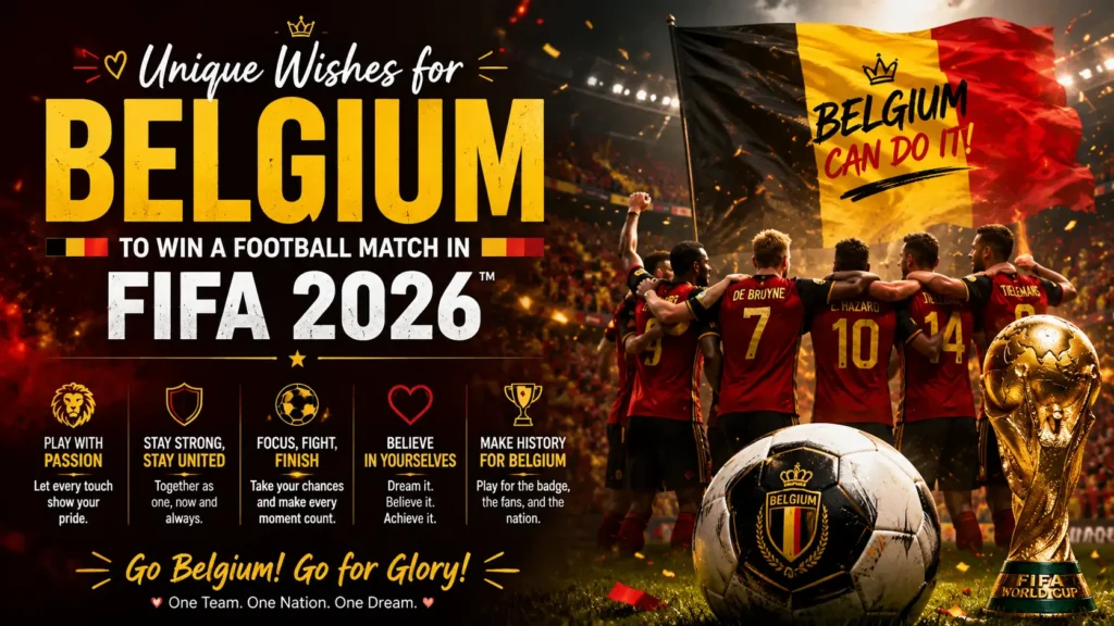 Unique Wishes for Belgium to Win a Football Match in FIFA 2026
