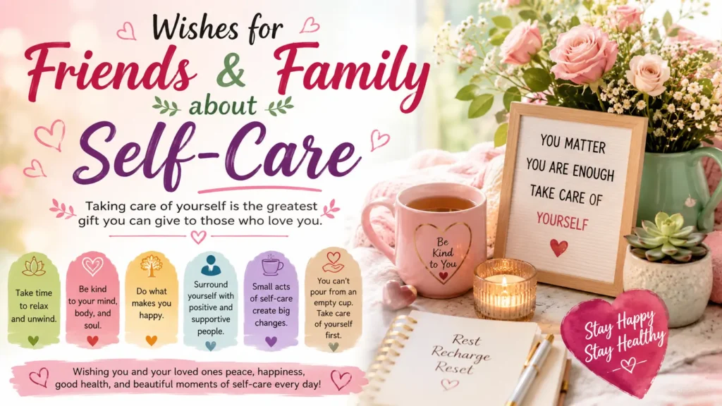 Wishes for Friends and Family About Self-Care