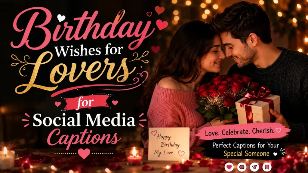 Birthday Wishes for Lovers for Social Media Captions