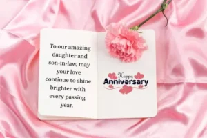 anniversary wishes to daughter and son in law
