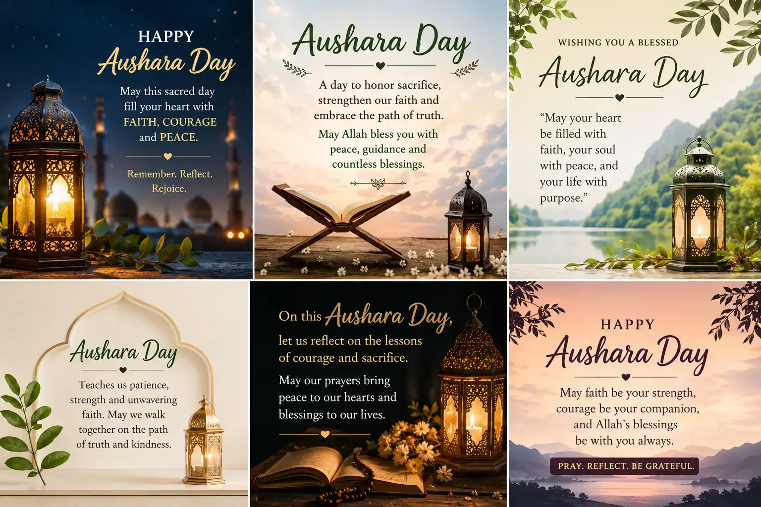 Aushara day wishing messages and captions