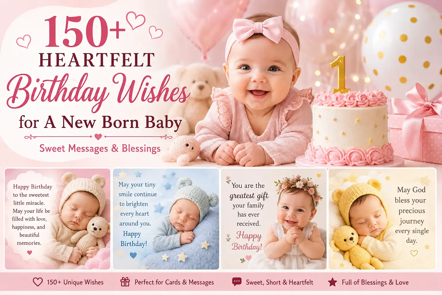 birthday wishes for a new born baby
