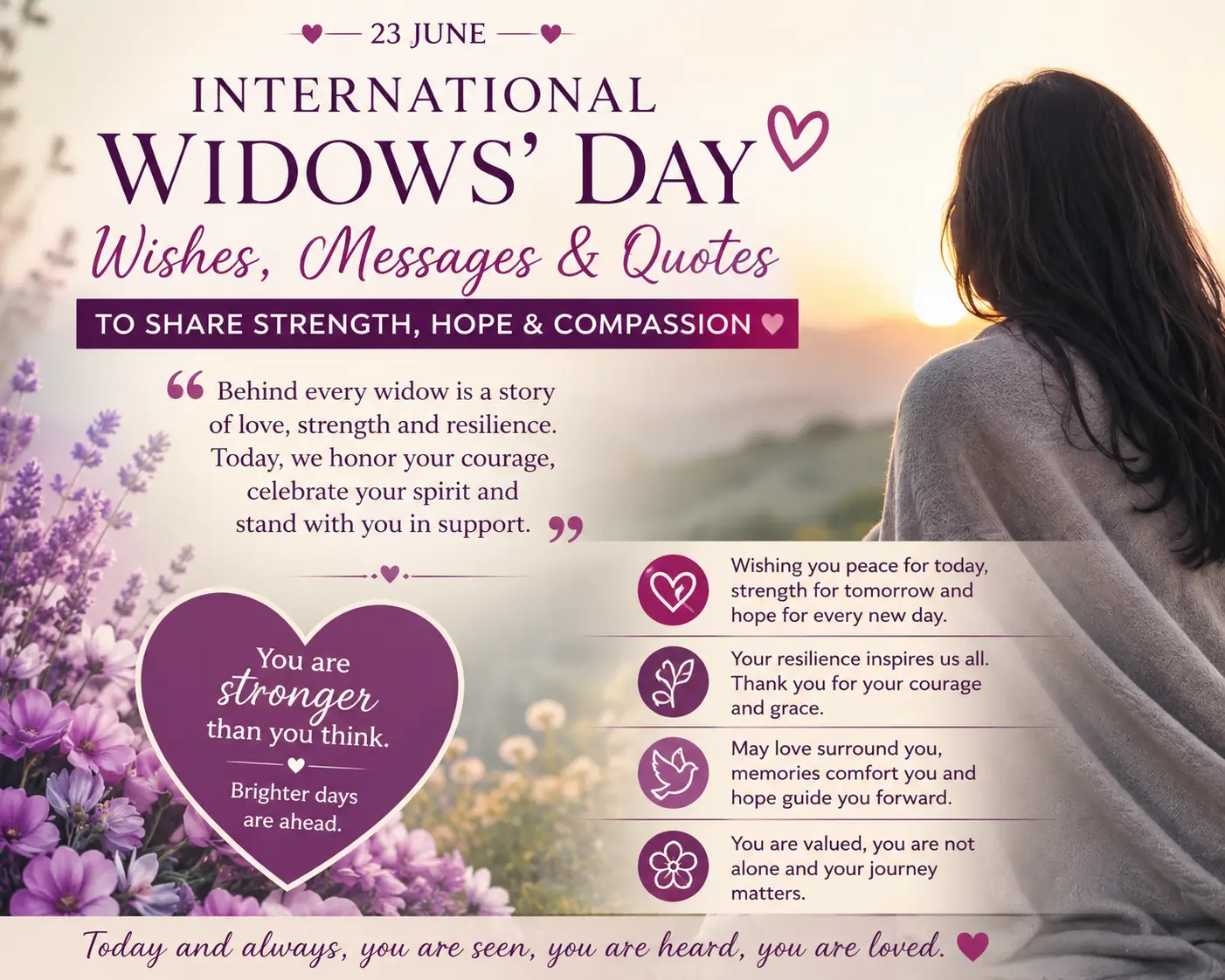 International Widows' Day Wishes
