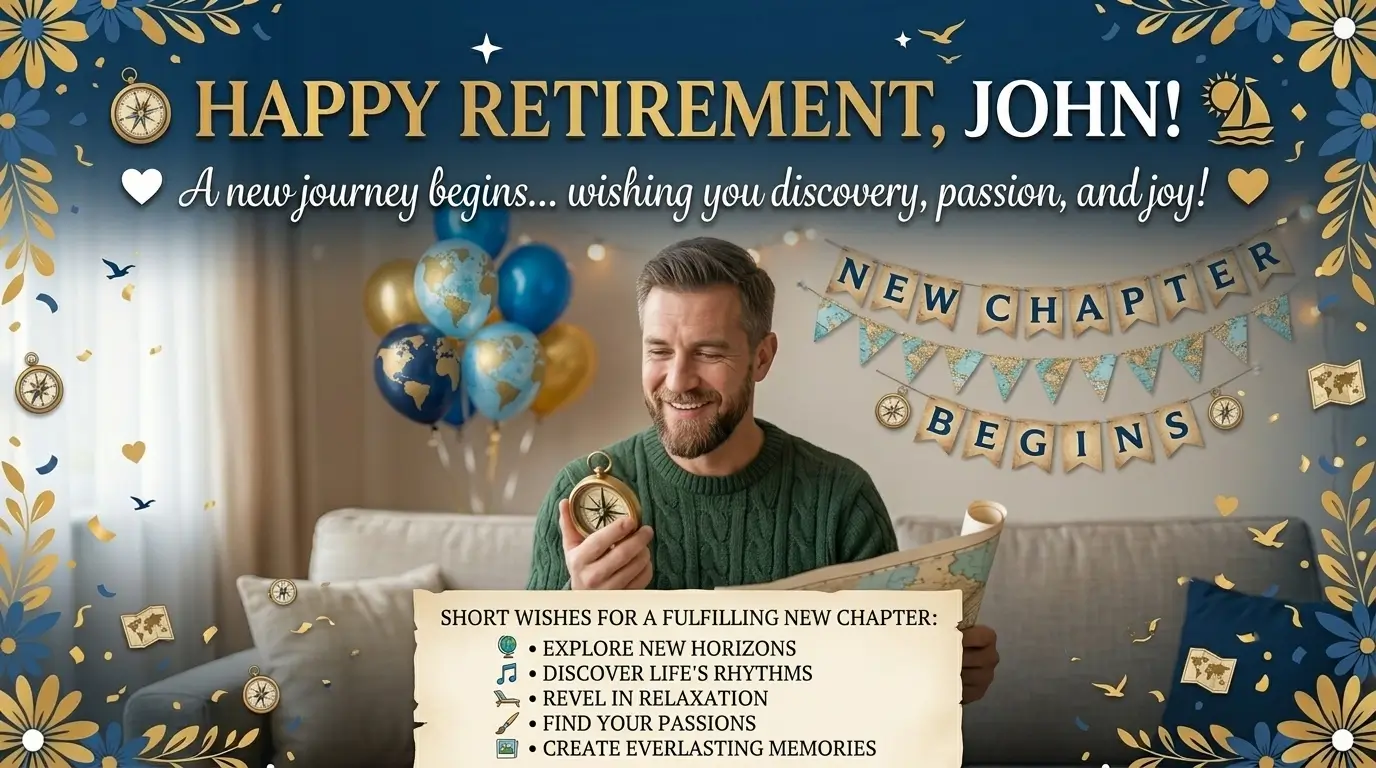 short retirement wishes
