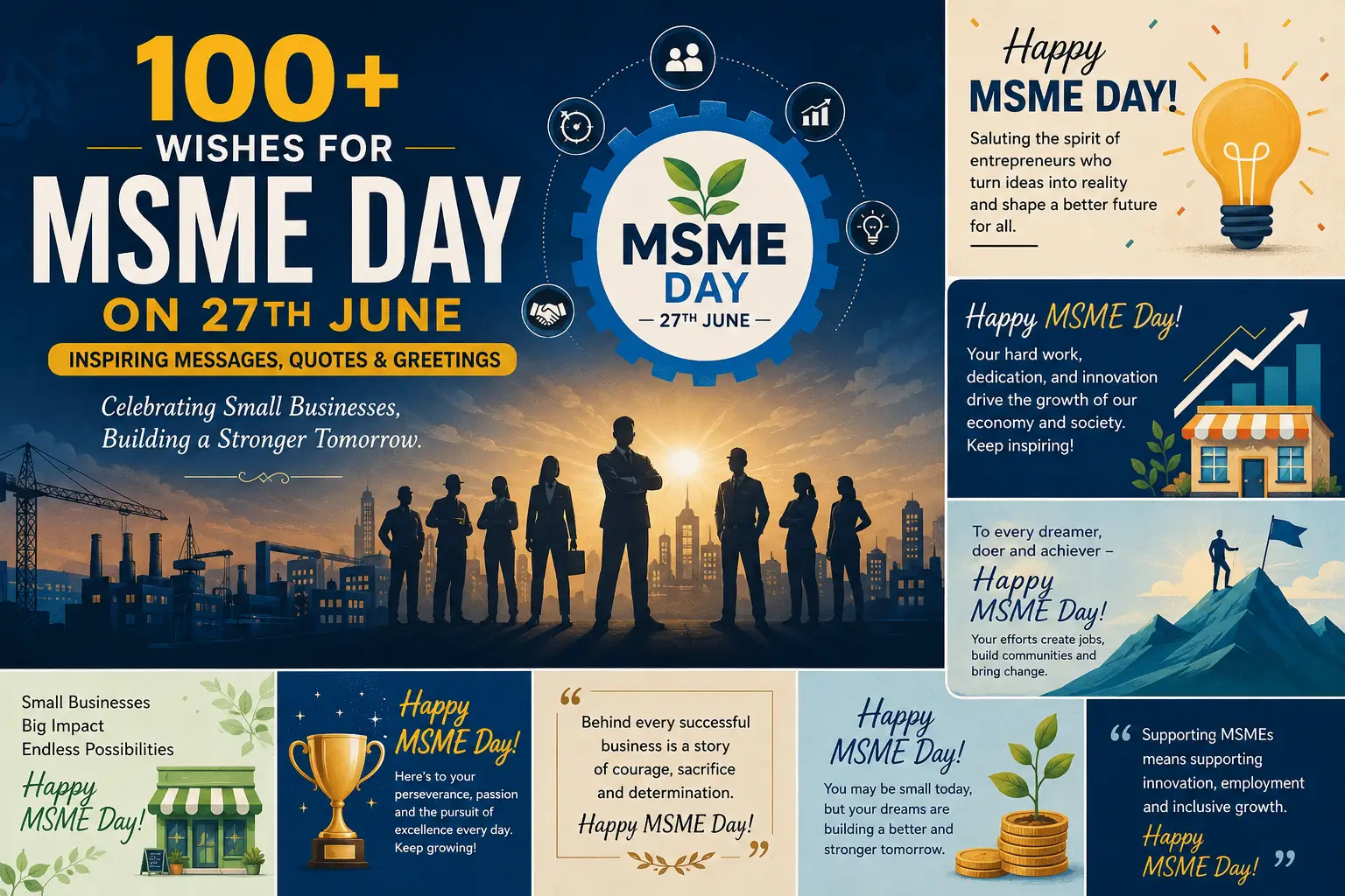 wishes for MSME Day on 27th June
