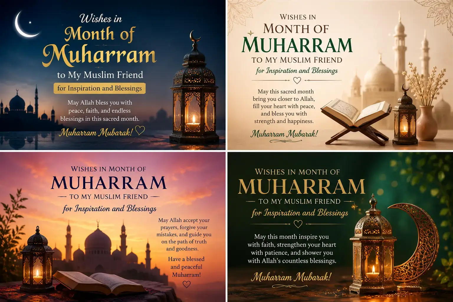 wishes in the month of Muharram to Muslim Friend for Inspiration
