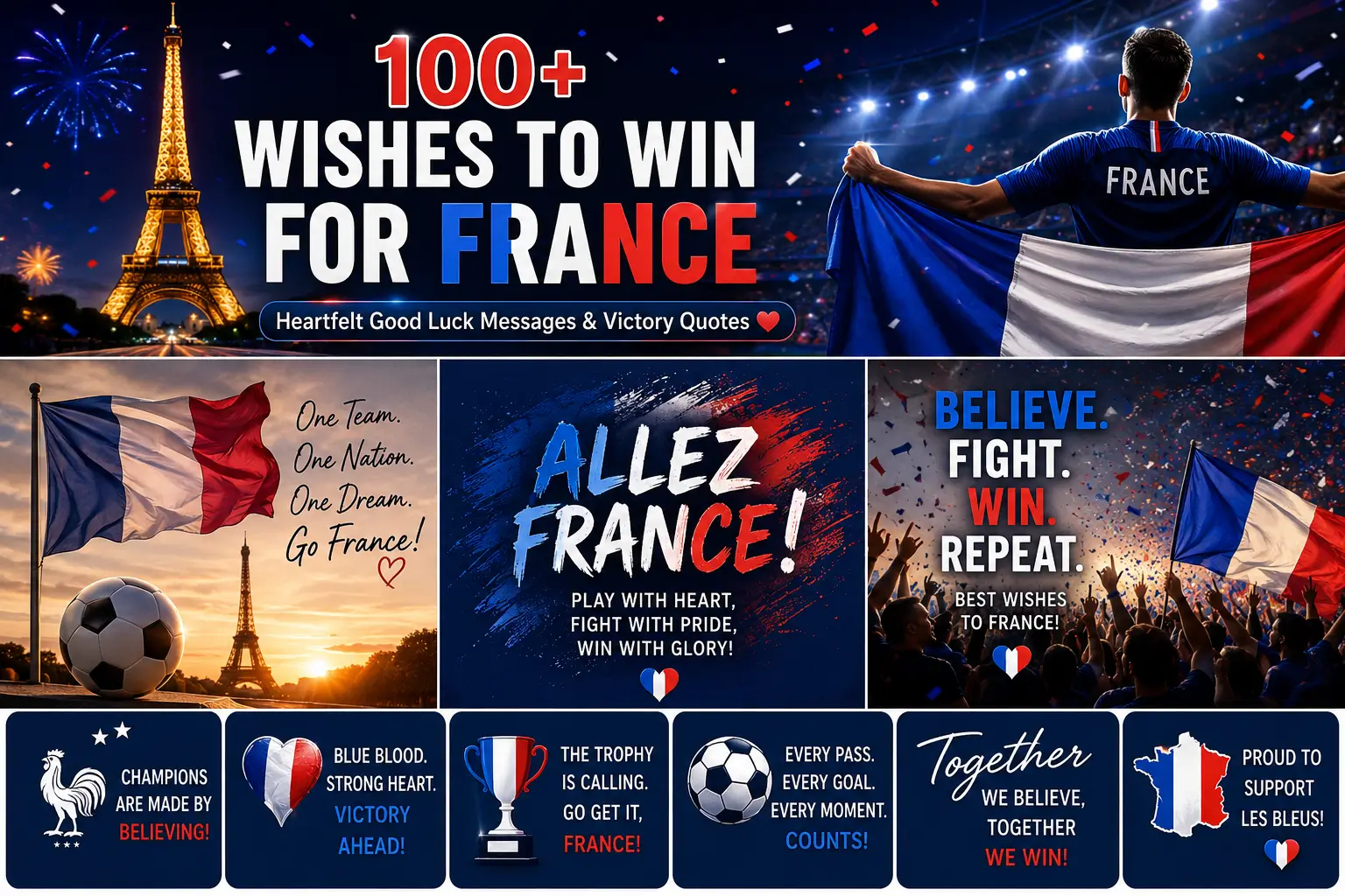 wishes to win for france