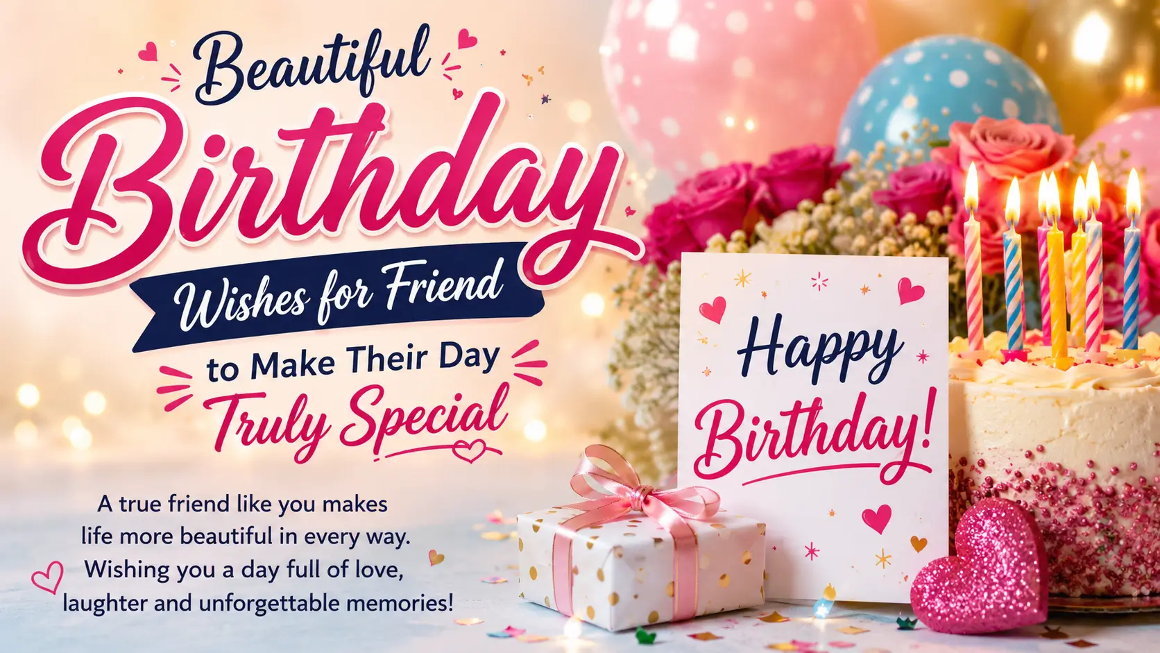 beautiful birthday wishes for friend