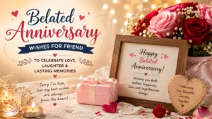 belated anniversary wishes for Friends