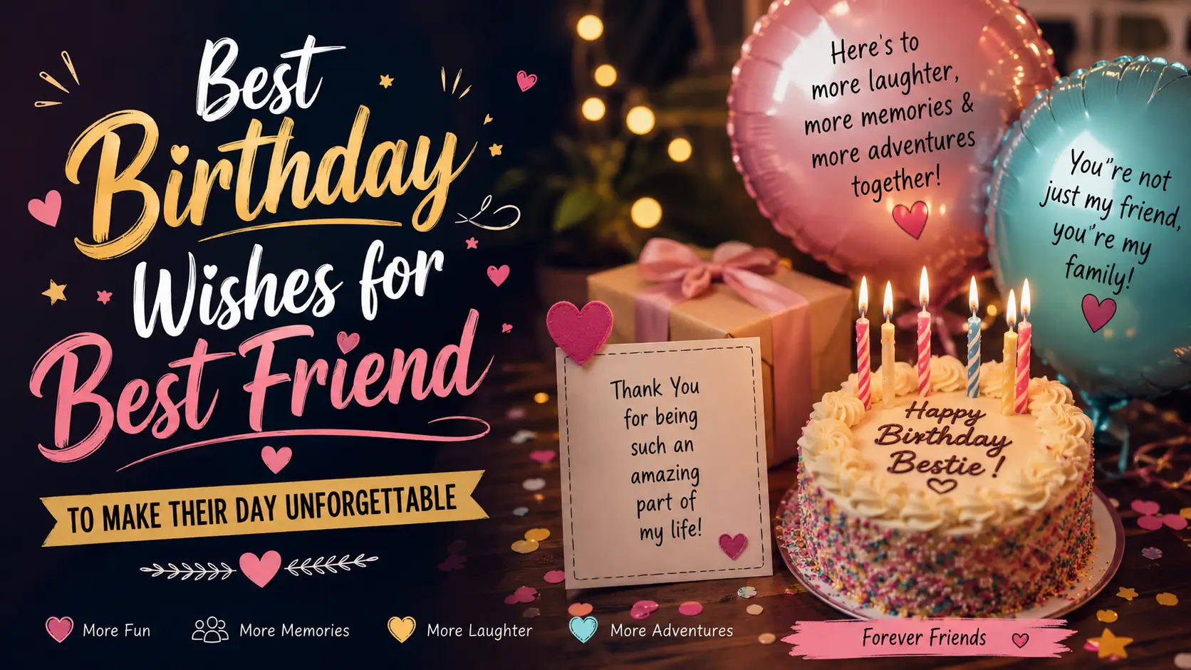 best birthday wishes for best friend