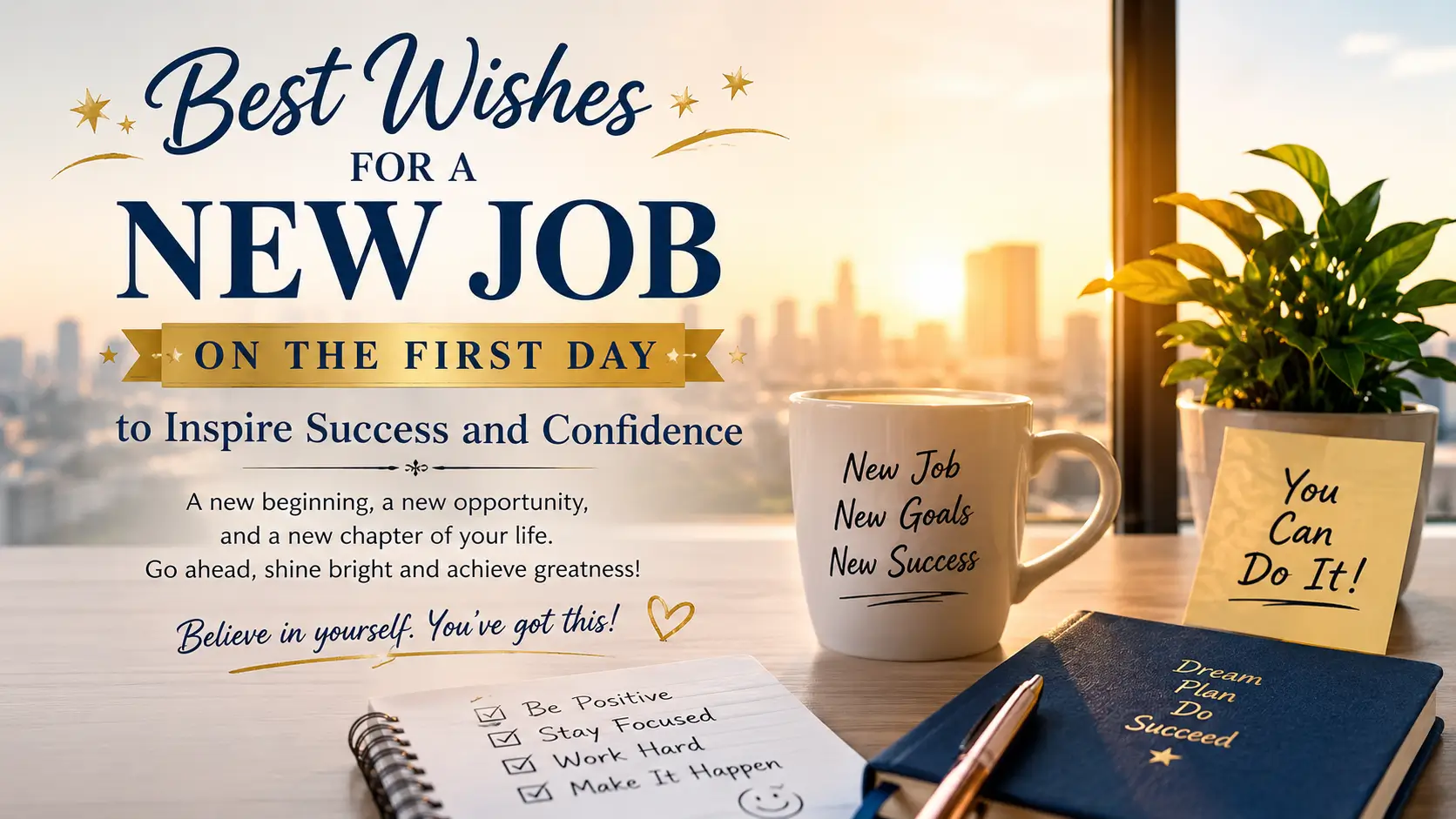 best wishes for a new job on the first day