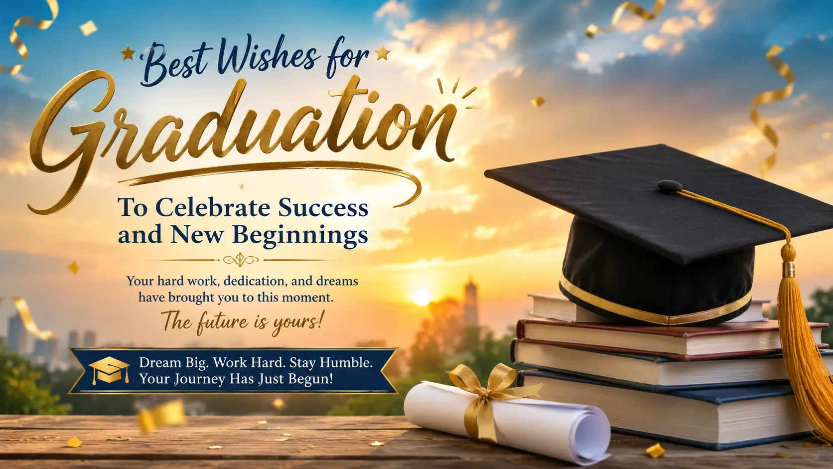 best wishes for graduation