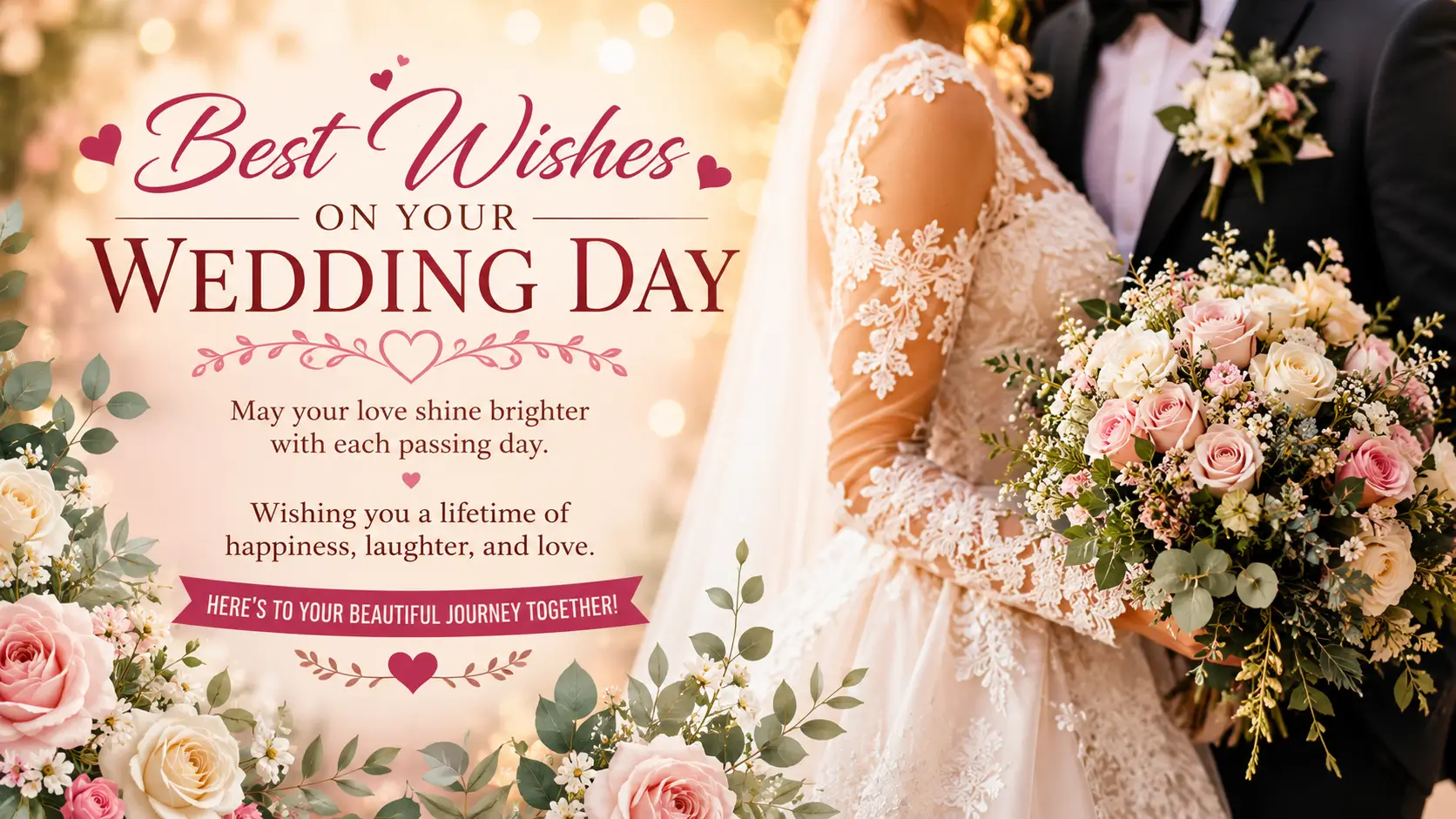 best wishes on your wedding day