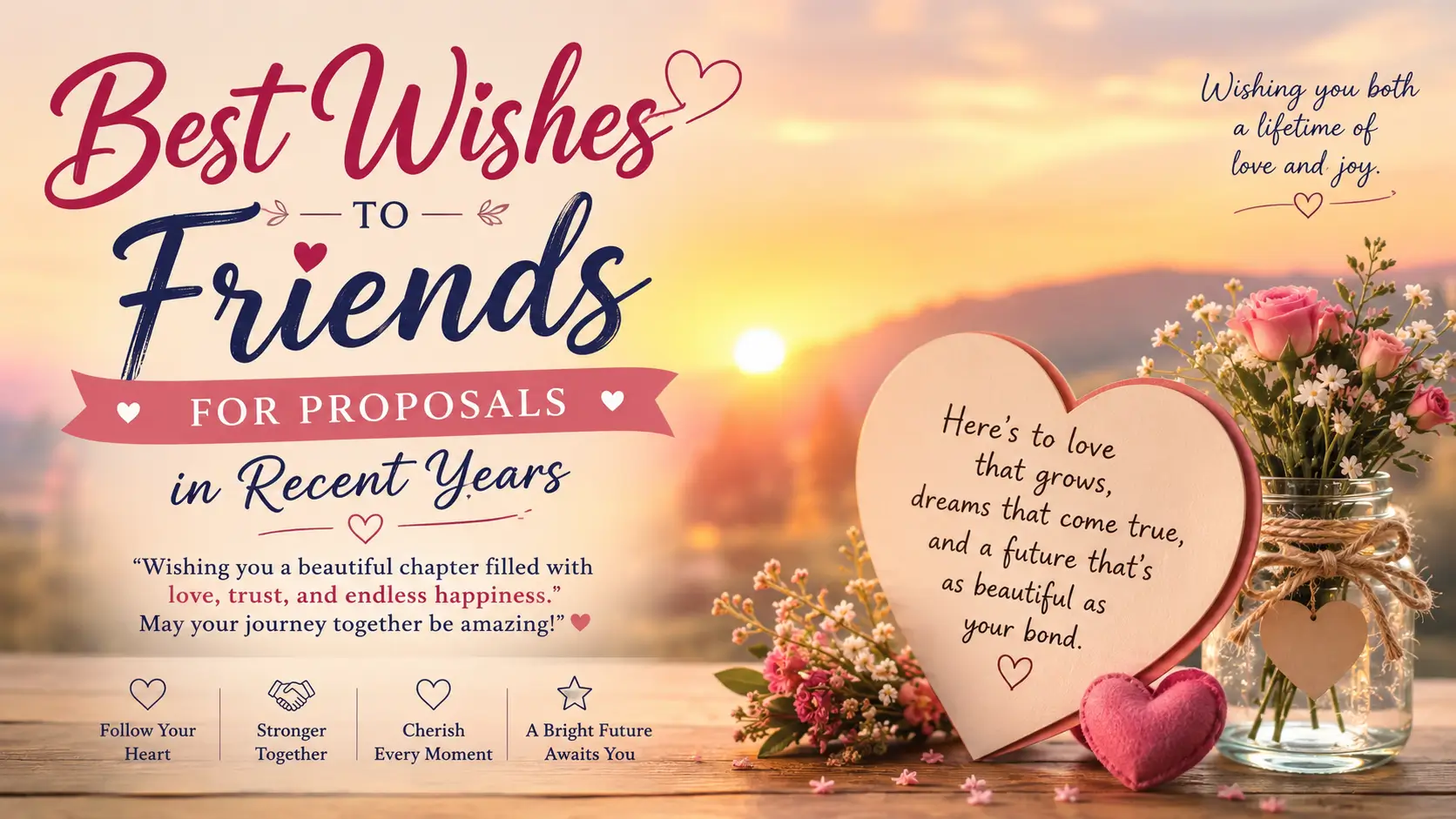 best wishes to friends for proposals in recent years
