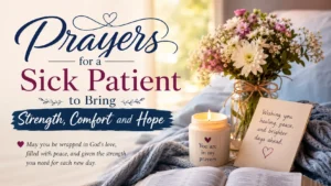 prayers for a sick patient