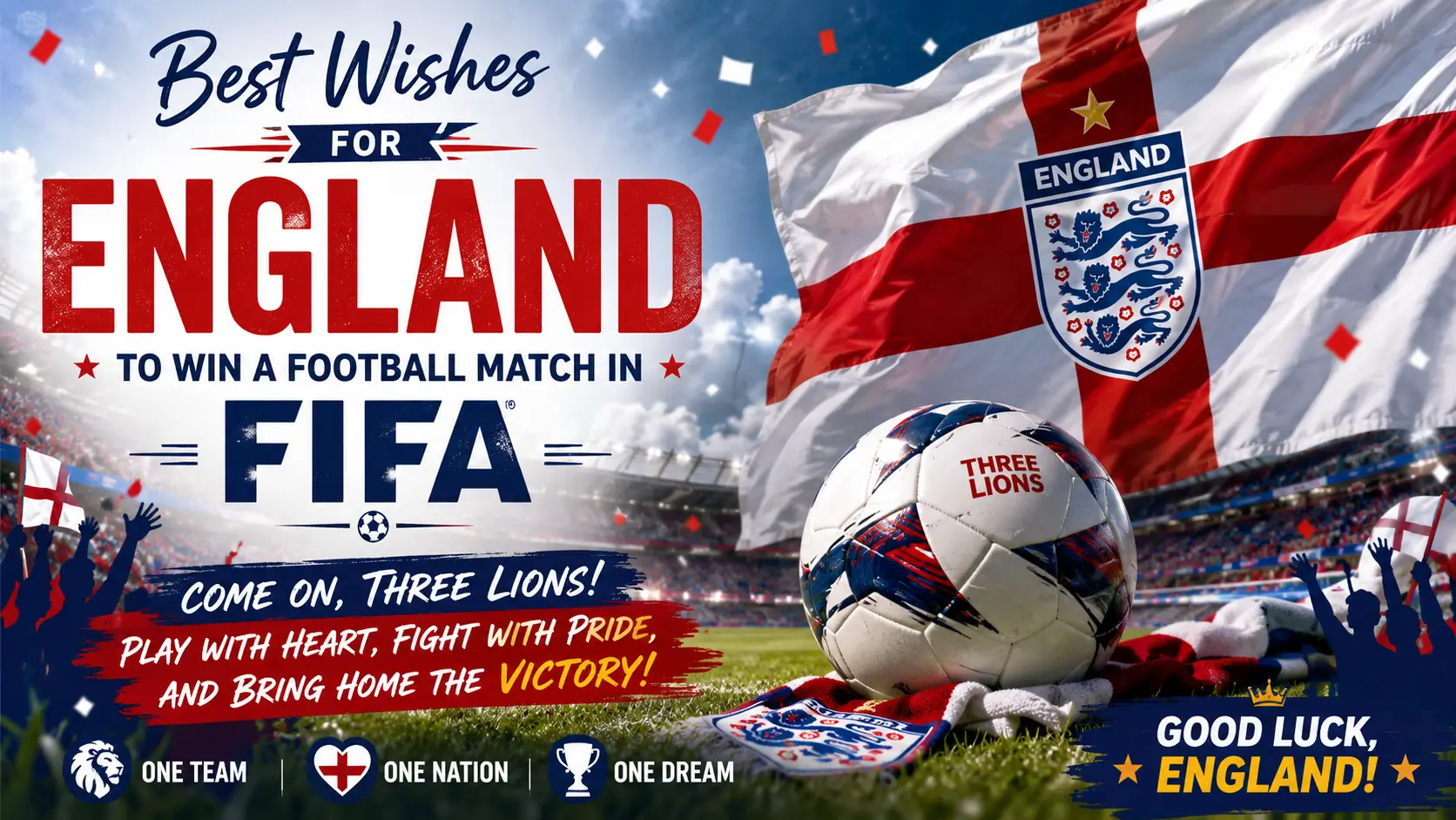 wishes for England to win a football match in FIFA