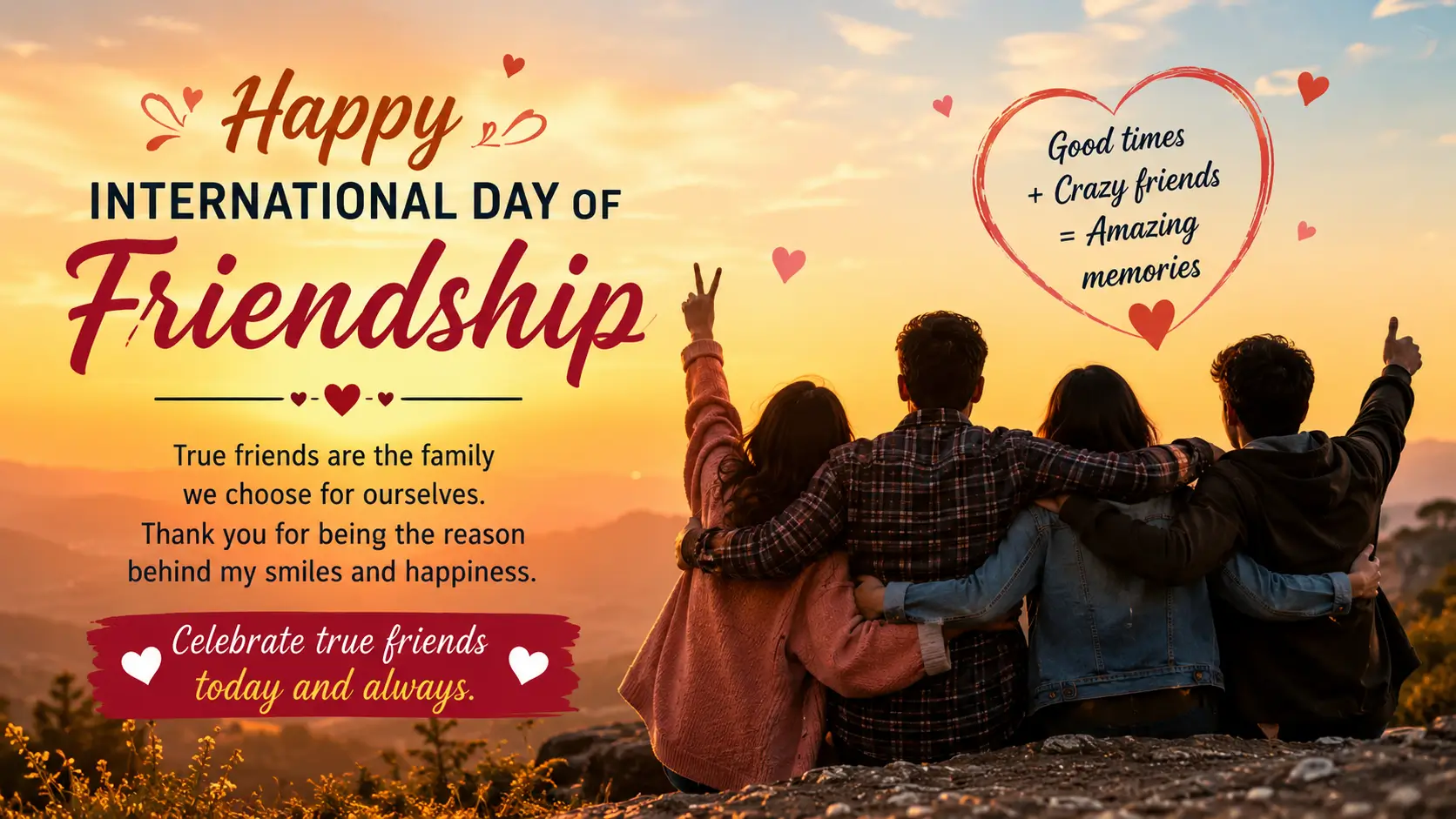 Wishes for International Day of Friendship