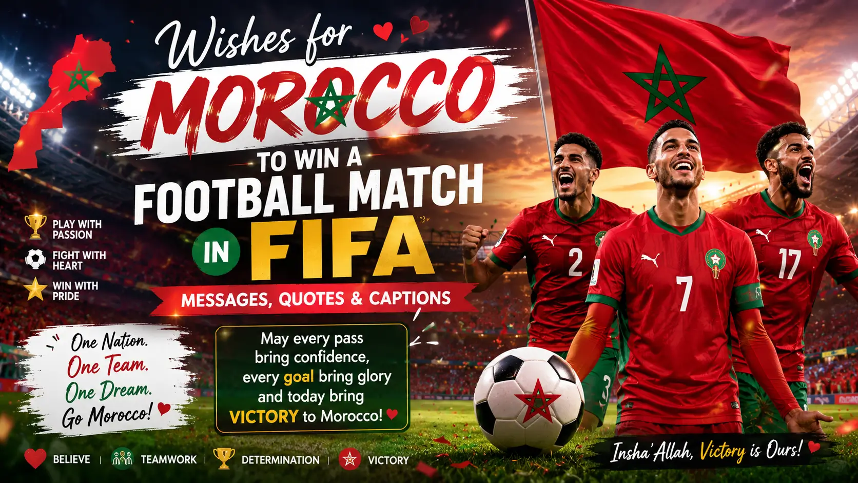 wishes for Morocco to win a football match in FIFA
