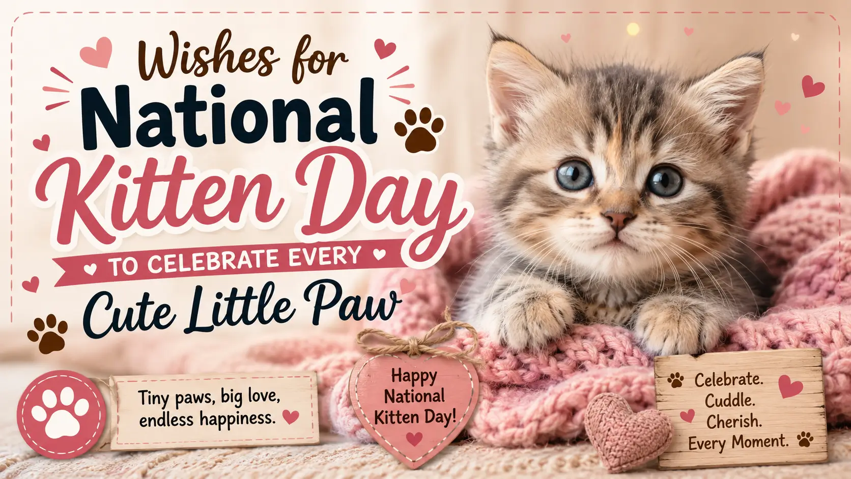 wishes for National Kitten Day