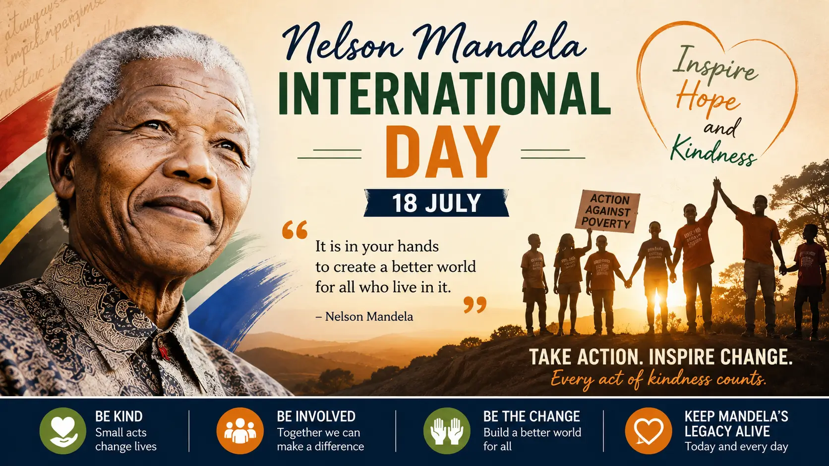 wishes for Nelson Mandela International Day