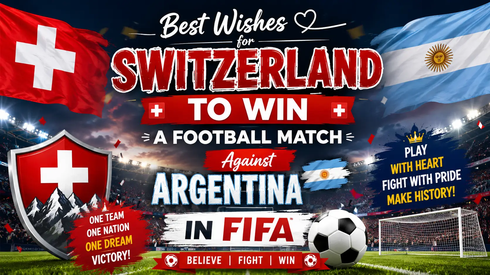 wishes for Switzerland to win a football match in FIFA