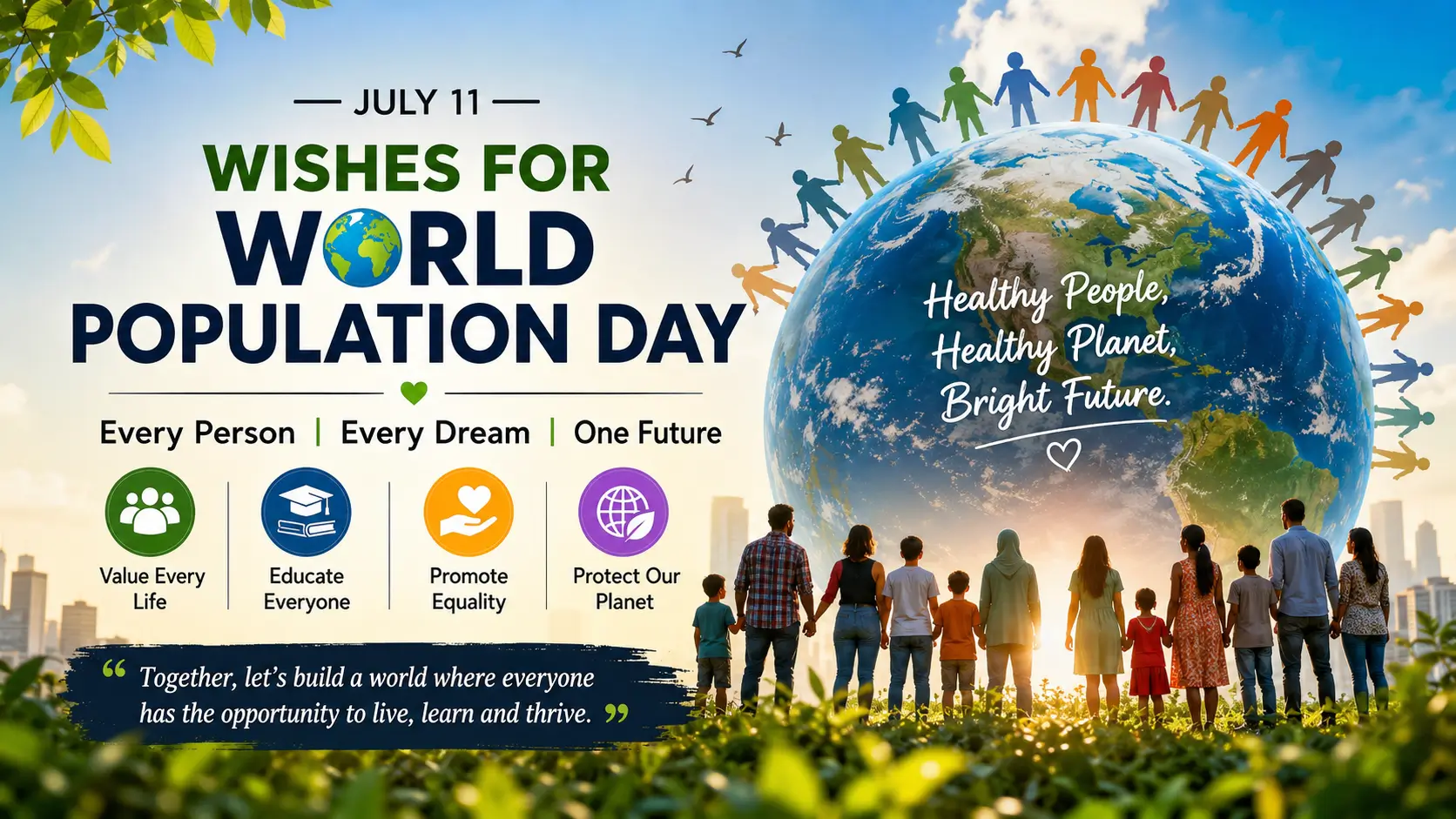 wishes for World Population Day