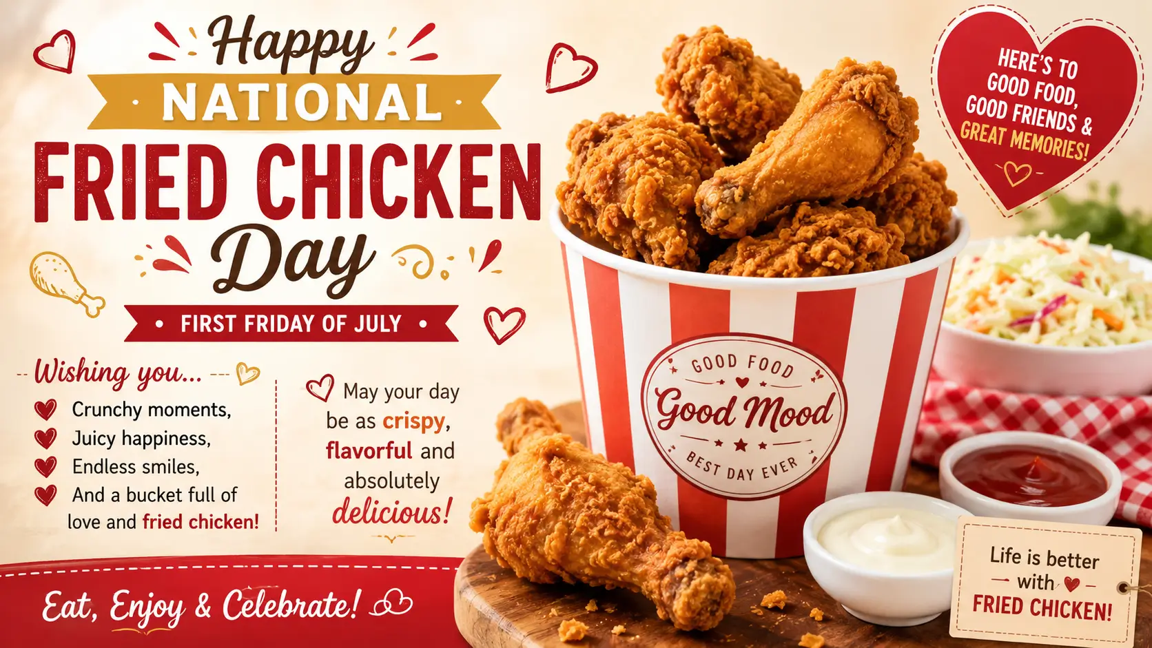 wishes of the national fried chicken day