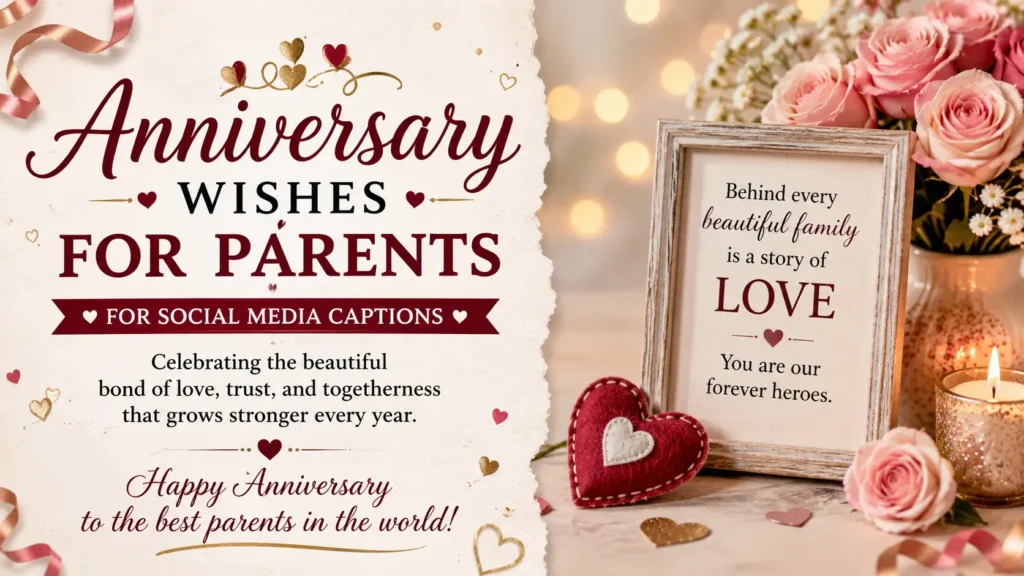 Anniversary Wishes for Parents for Social Media Captions