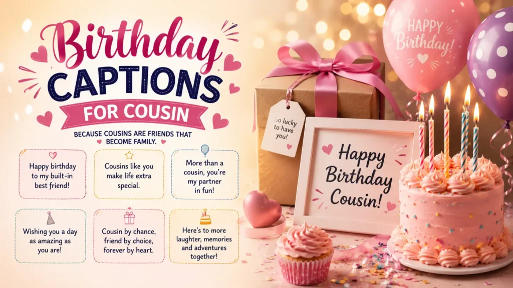 Birthday Captions for Cousin