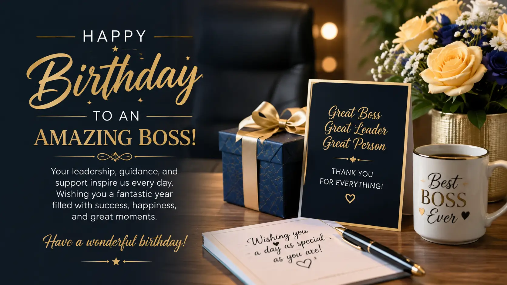 birthday wishes for a boss