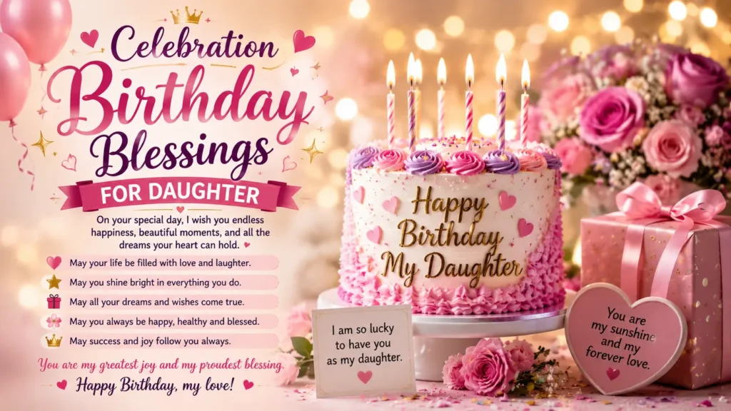 Celebration Birthday Blessings for Daughter
