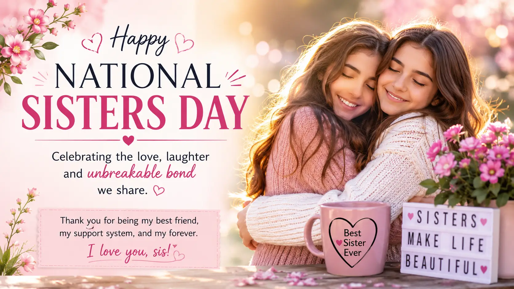 wishes for the Ntaional Sisters Day